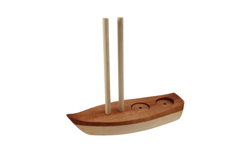 Sailboat-themed Napkin Holder with Salt and Pepper Shakers - Image 3