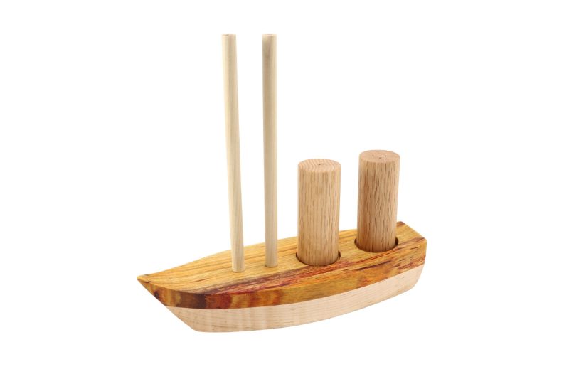 Sailboat-themed Napkin Holder with Salt and Pepper Shakers - Image 3